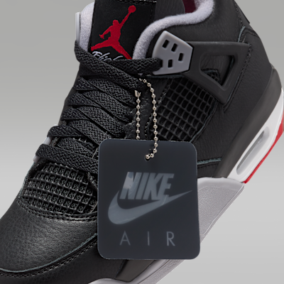 Air Jordan 4 Retro Bred Reimagined Older Kids Shoes. Nike ID